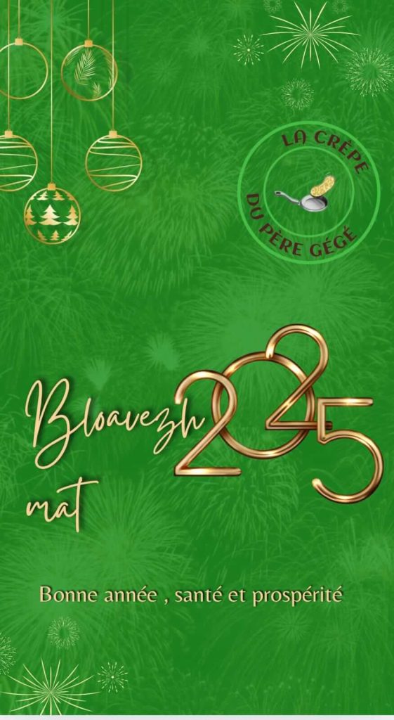 "Bloavez Mat", le food truck breton La Crêpe du Père Gégé vous souhaite une bonne année 2025